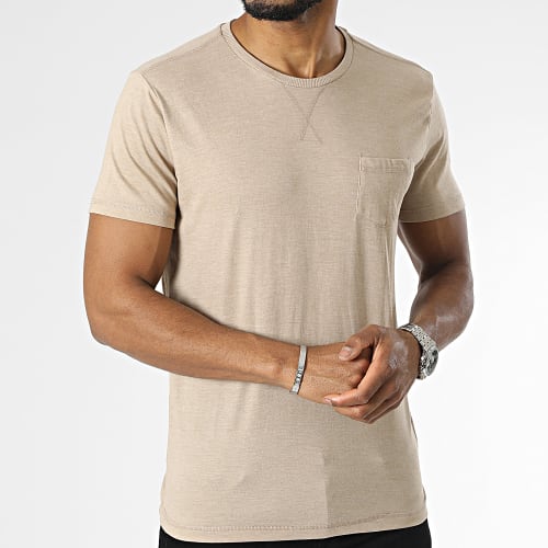 Tee Shirt A Poche Beige