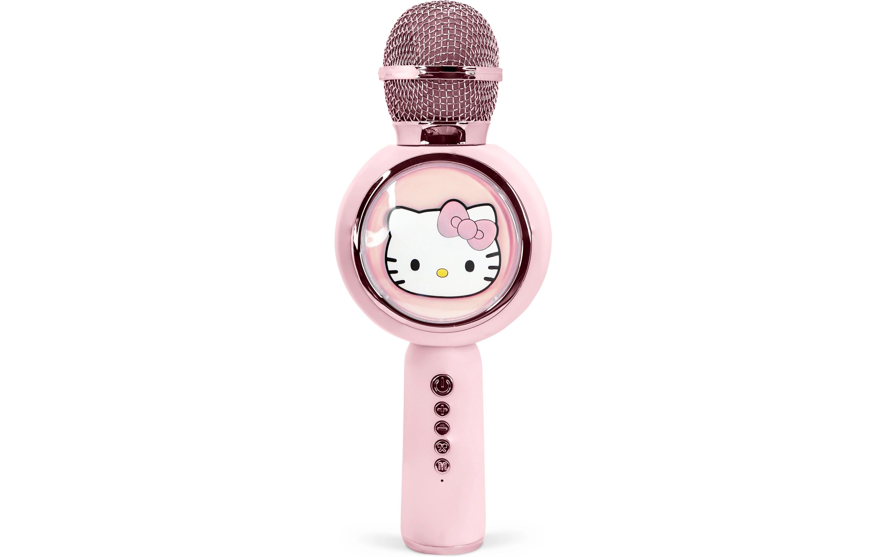 Mikrofon Hello Kitty PopSing Karaoke RosaKaraoke-Mikrofon im Hello Kitty-Design mit eingebautem Lautsprecher
