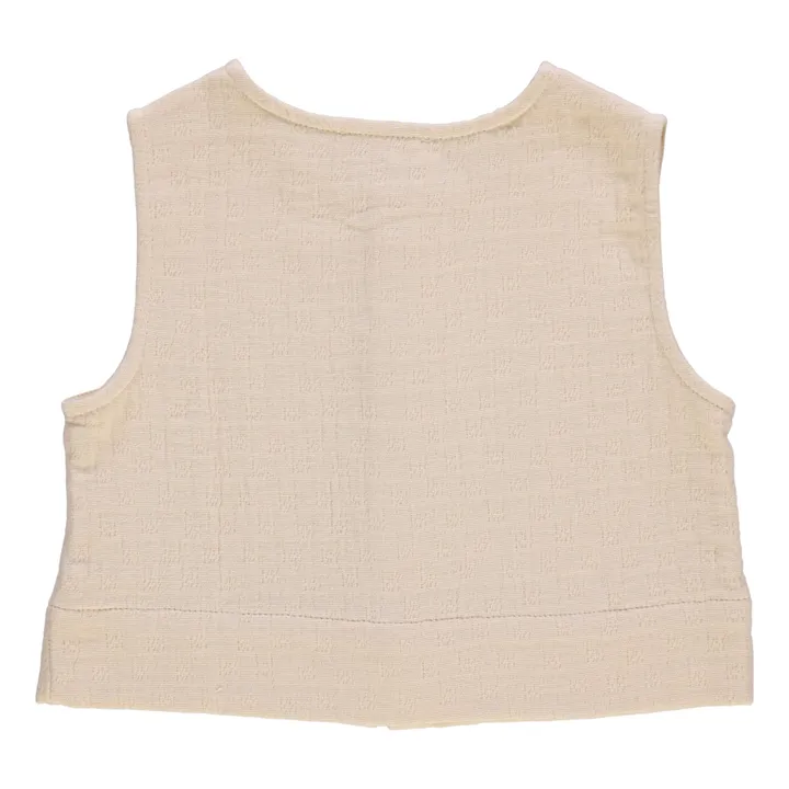 Poudre Organic Blouse Sans Manches Vanille | Beige