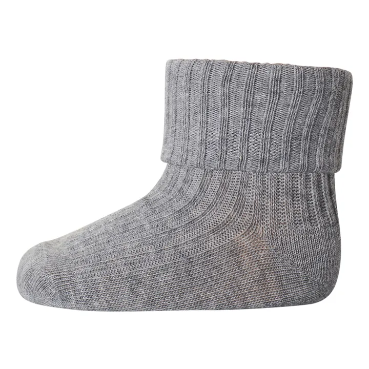 Mp Denmark Chaussettes Rib en coton | Gris