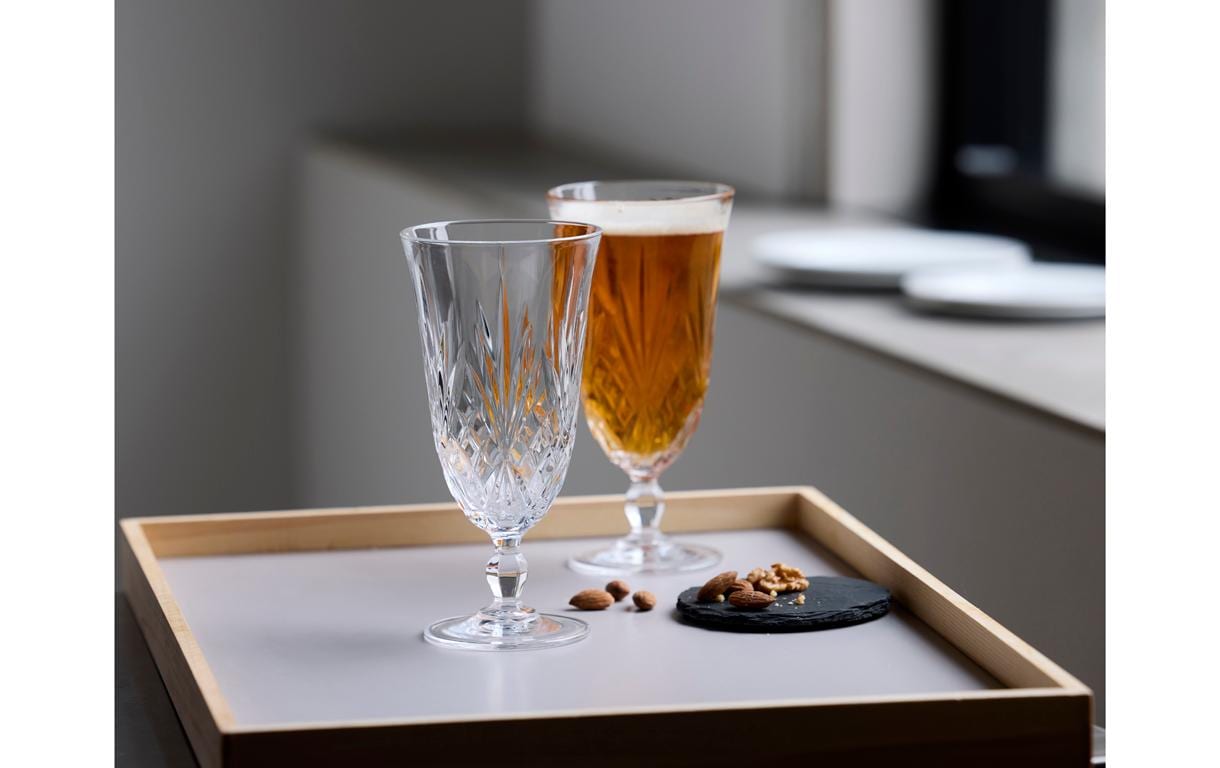 Bierglas Melodia 4 Stück, 40 clBierbecher aus ultraklarem Kristallglas