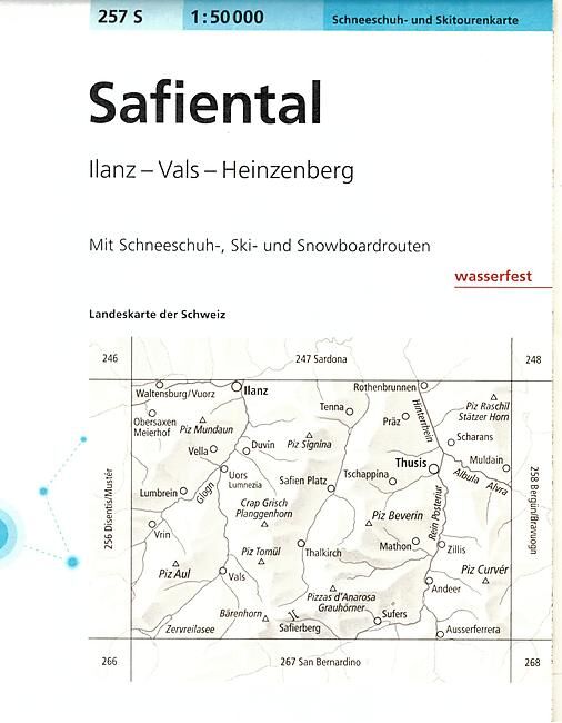 BUNDESAMT - 257S SAFIENTAL ECHELLE 1 50 000