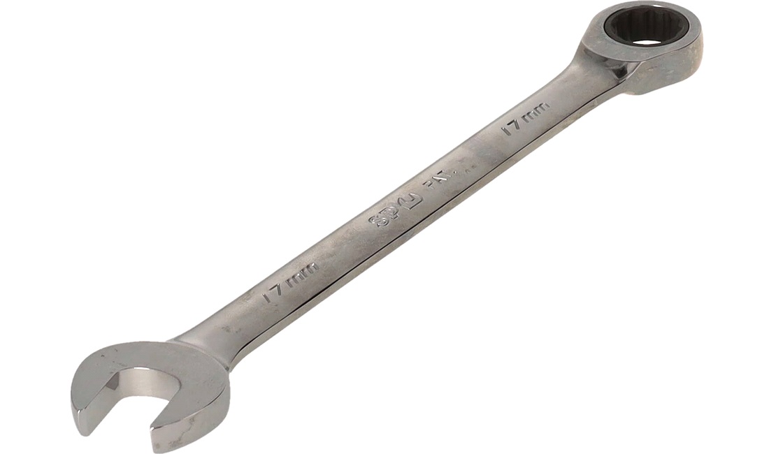 Ringgaffelnøgle 17mm m/skralde