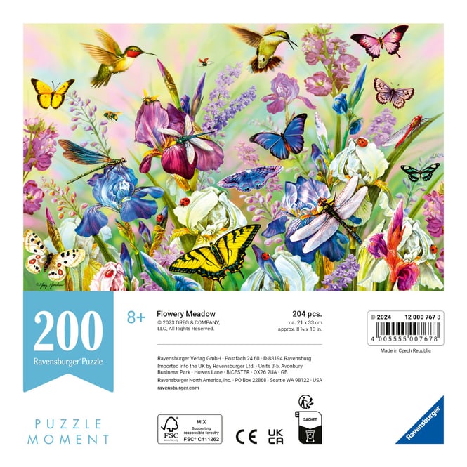 Puzzle Moment - Flowery meadow - 200 Teile