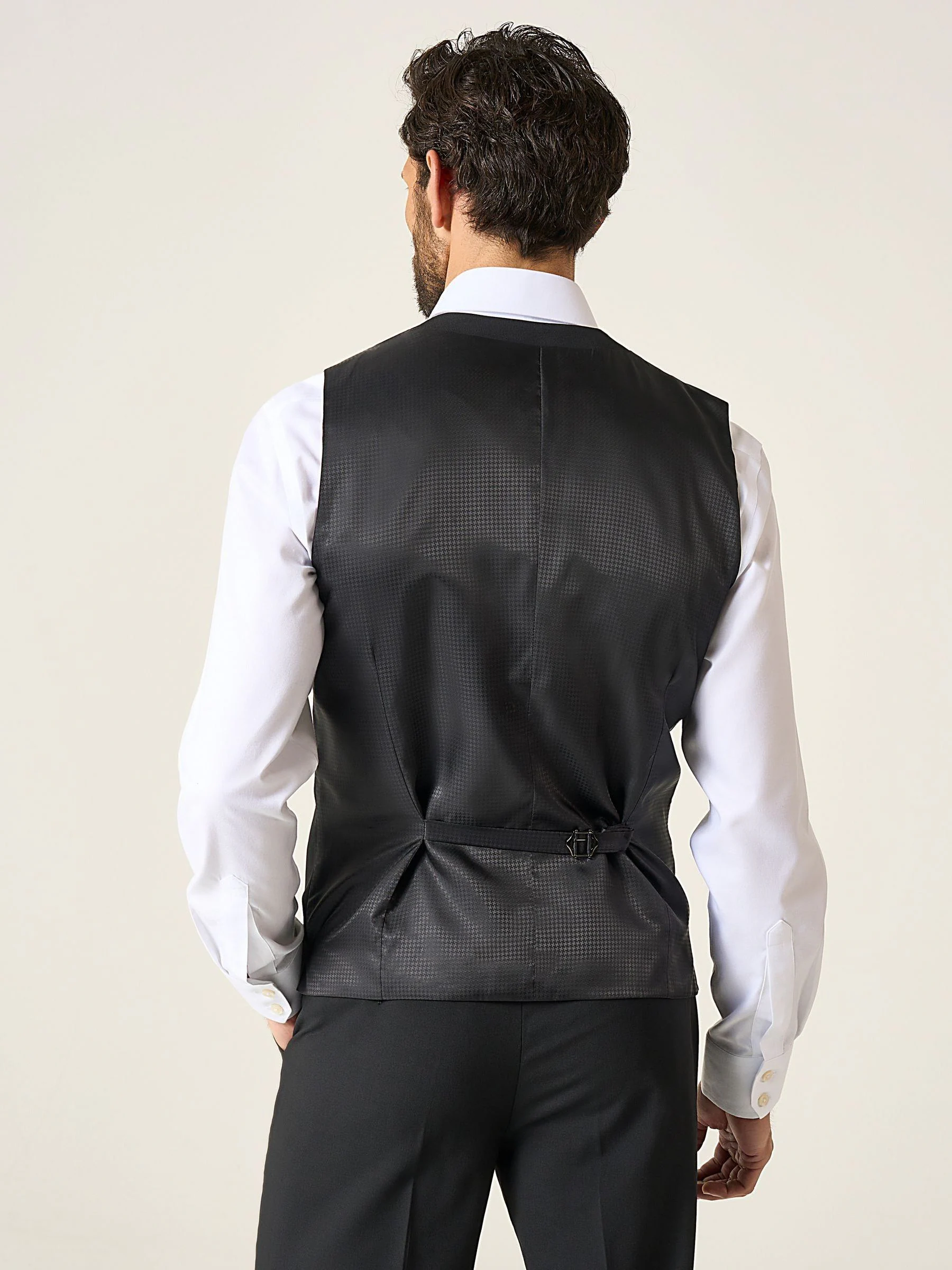 Zwart - Skopes Darwin gilet met single breasted en hoog wolgehalte