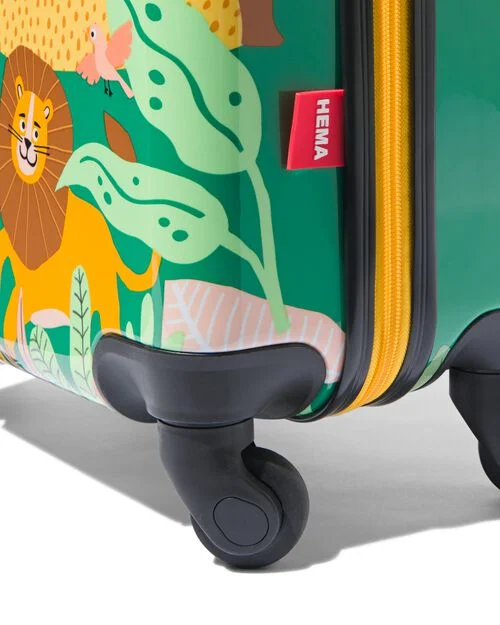 valise avec animaux 55x34x21 vert