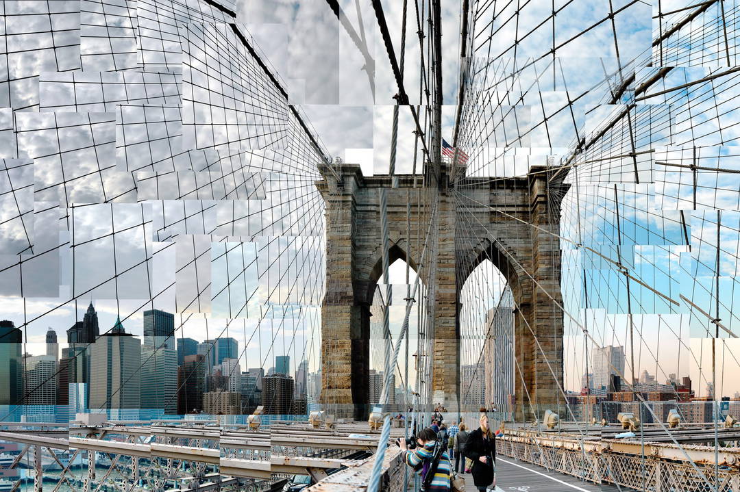 Brooklyn Bridge Crossing by Pep Ventosa - Limited Edition. Edition of: 100. Signed.