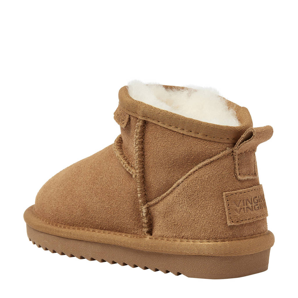 Vingino Ashley Lowsuède enkelboots cognac