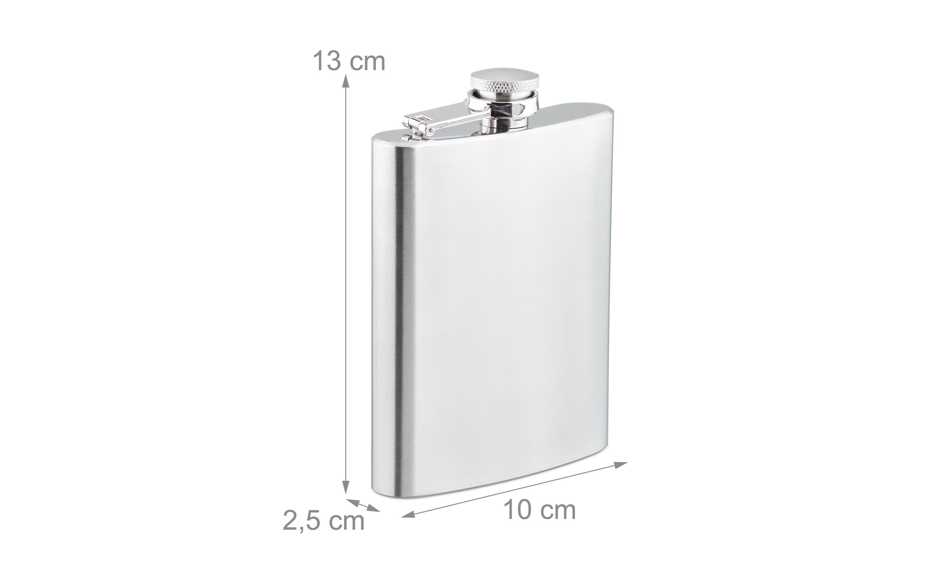 Outdoor-Flachmann 7-teiligFlachmann Set aus Edelstahl