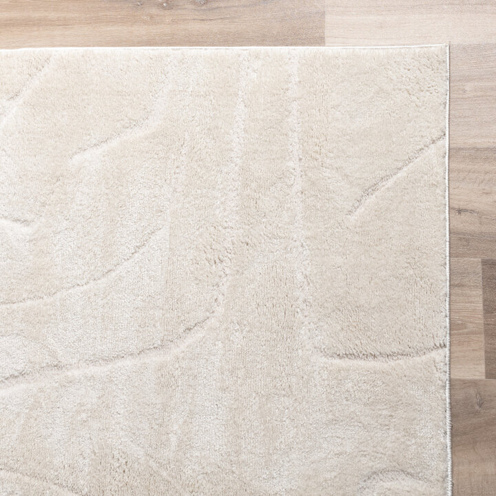 Japandi vloerkleed - Yori Abstract Lines Creme