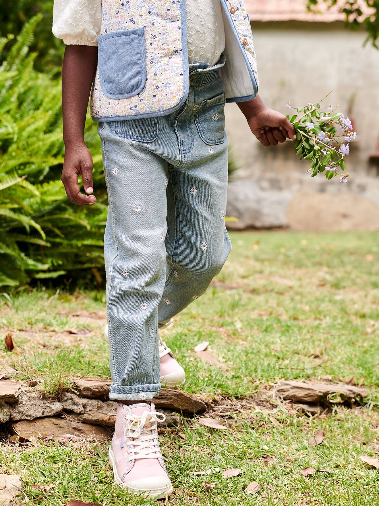 Calça jeans azul estilo 