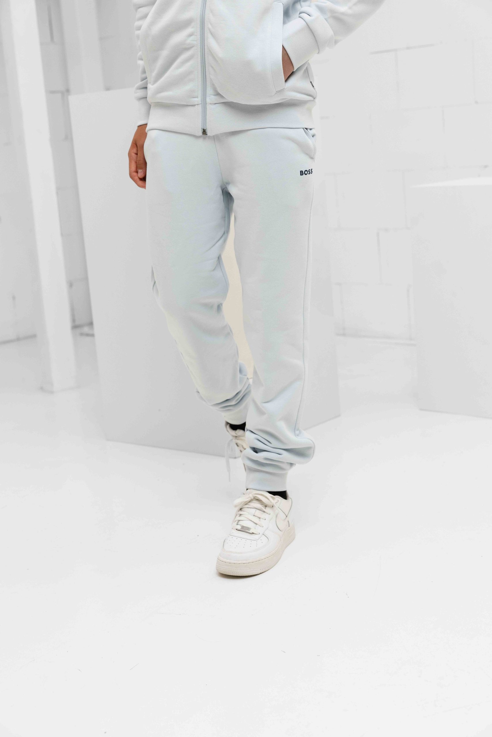 Hugo Boss Trainingspak Kids Lichtblauw