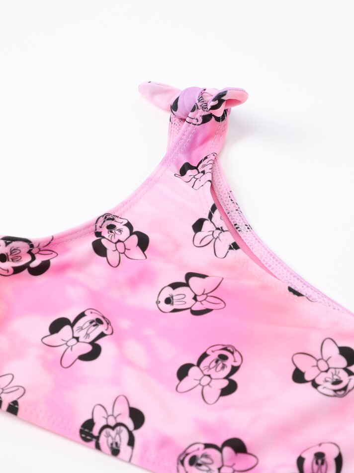 Conjunto de biquíni de duas peças Minnie Mouse ©DS - Rosa Chiclete