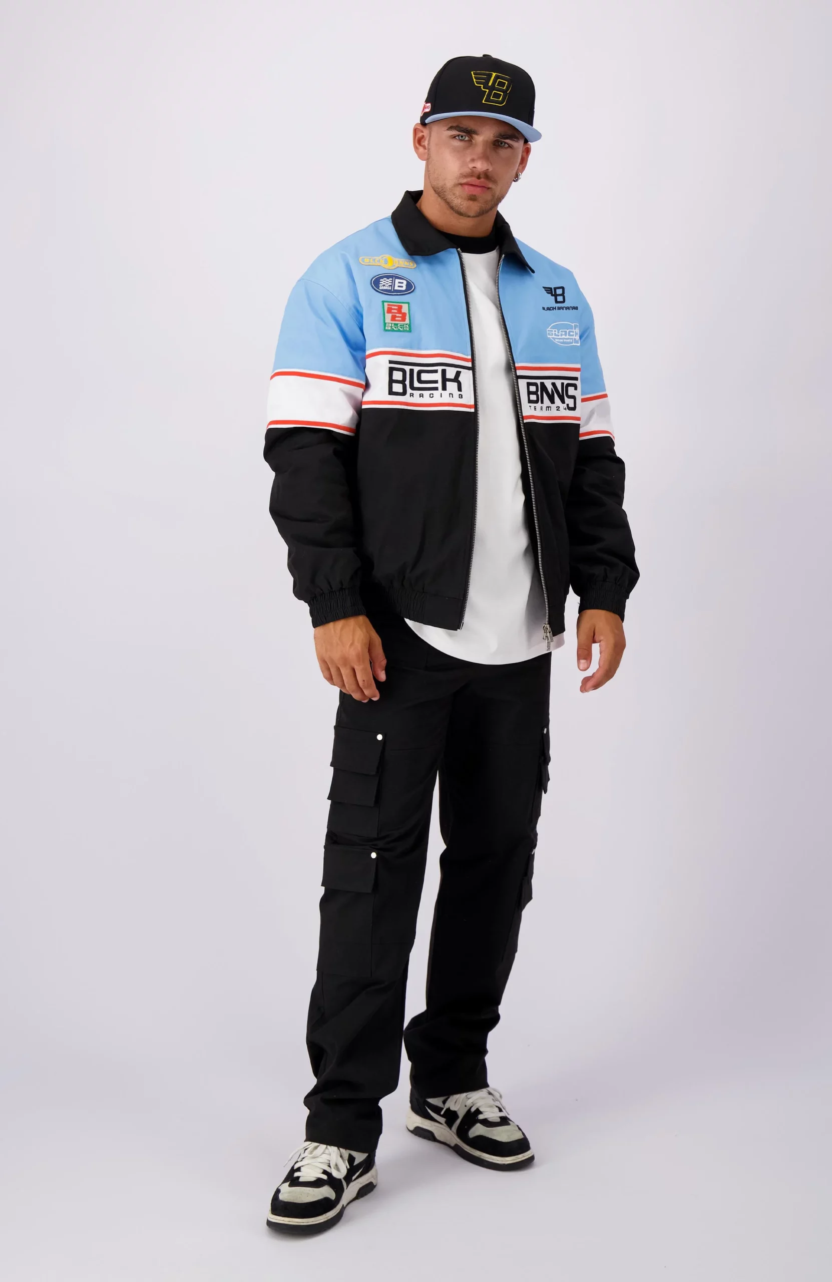 Black Bananas Racing Jack Heren Zwart/Blauw