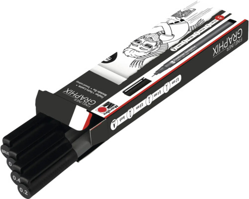 Marabu Fineliner Graphix set van 4