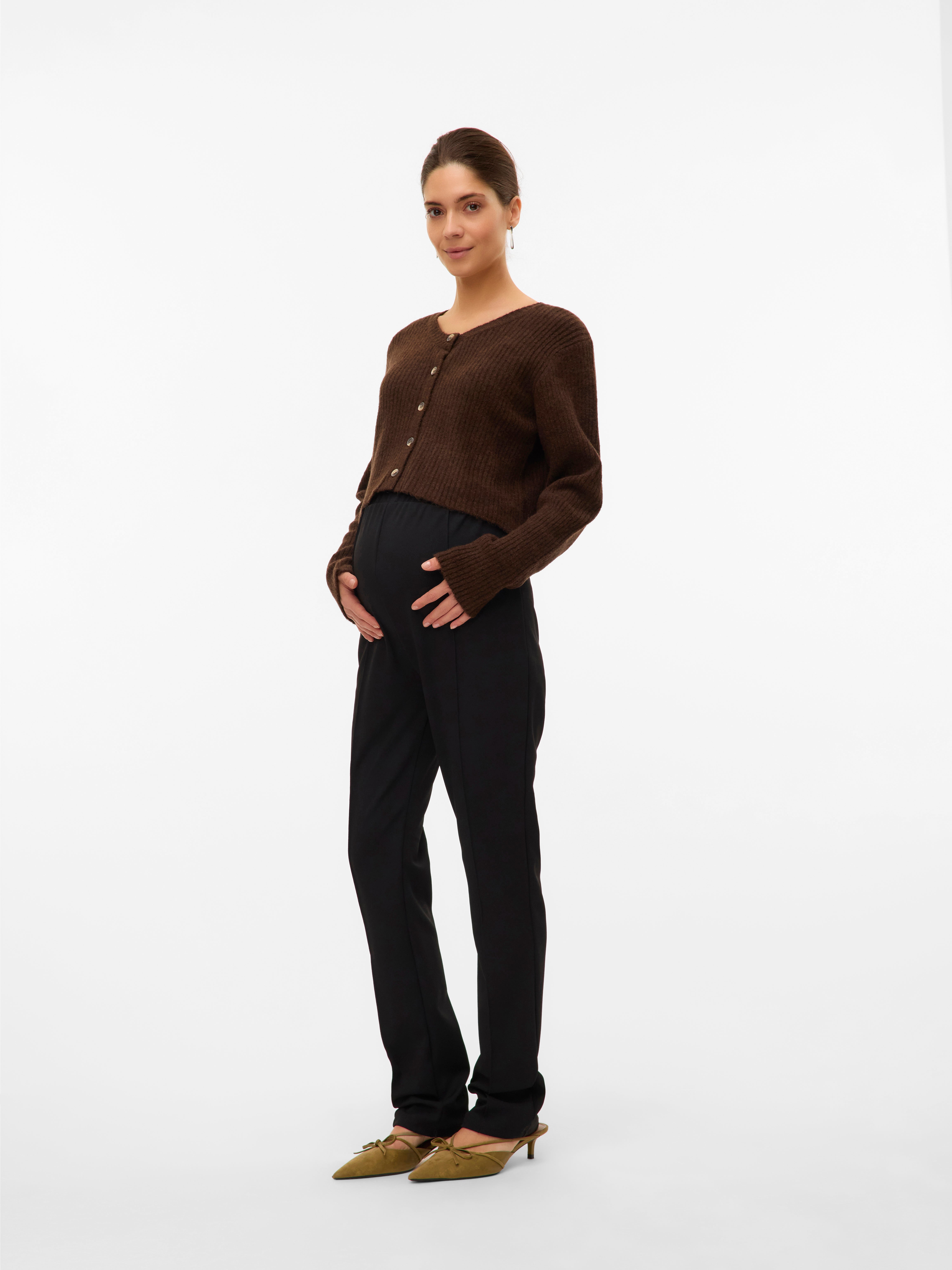 Regular fit O-hals Gebreid vest