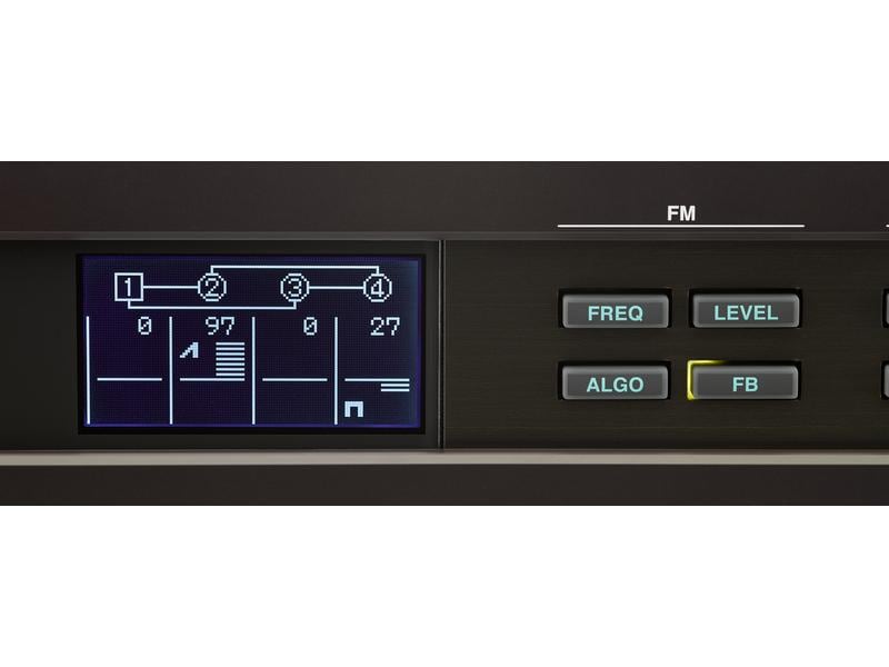 Yamaha Synthesizer Reface DX Portables Keyboard mit Mini-Tastatur, integrierten Lautsprechern und professionellen Anschlüssen