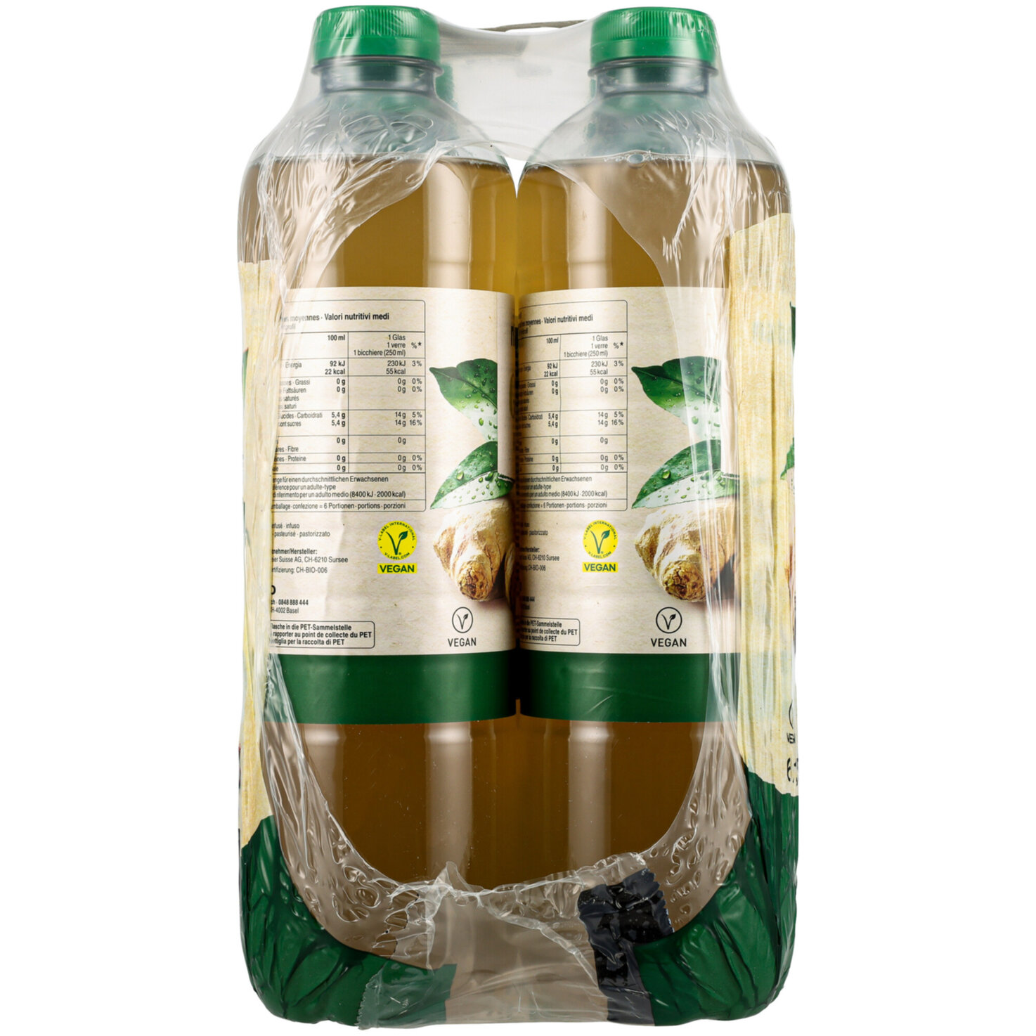 Naturaplan Organic Ginger Green Ice Tea 6x1.5l