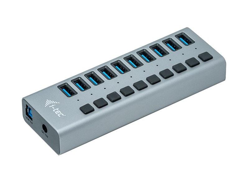 i-tec USB 3.0 Charging HUB 10 Port 10-Port USB 3.0 Lade-HUB mit 48 Watt-Poweradapter