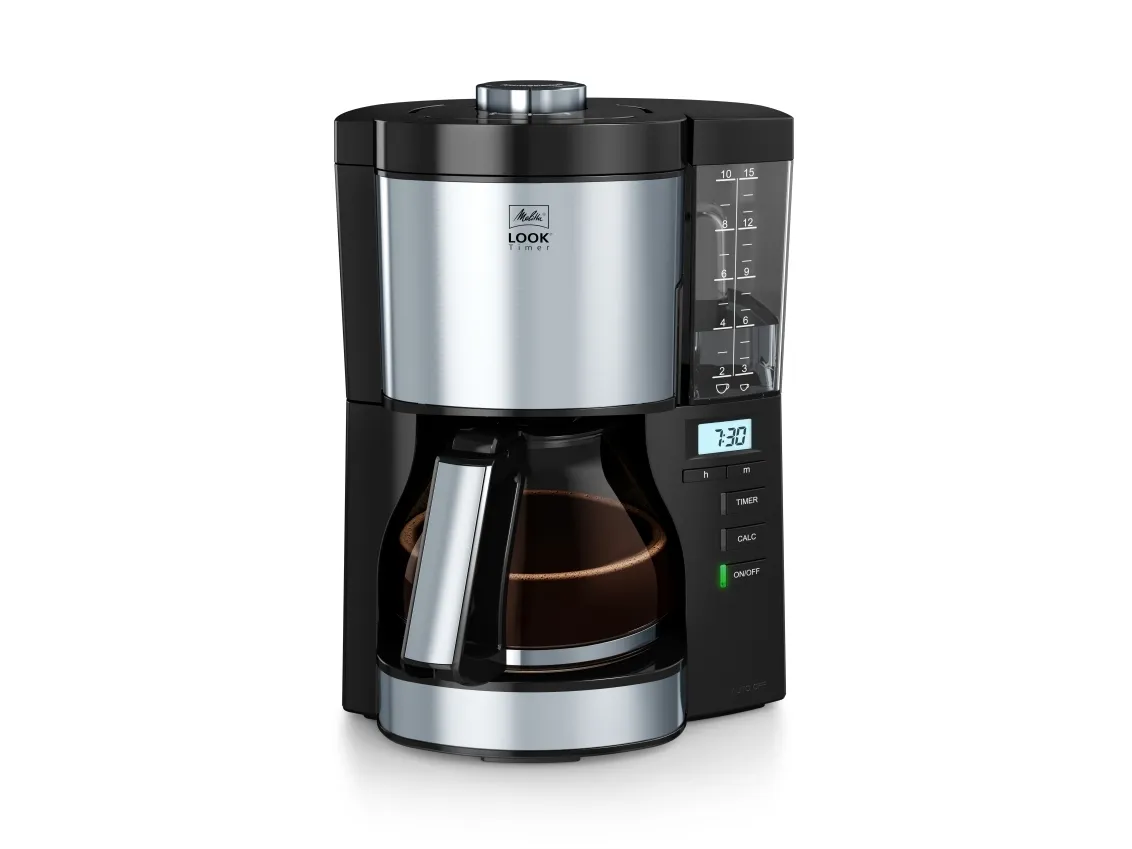 Melitta Look V Timer - Kaffemaskine - 10 kopper - sort