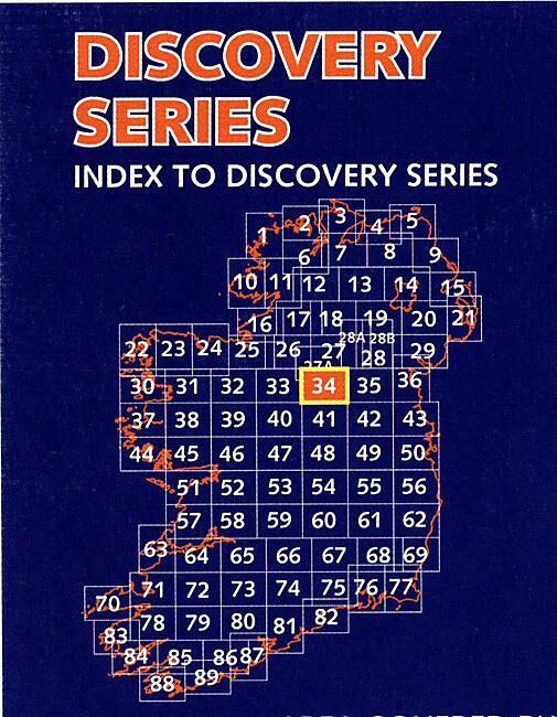 ORDNANCE SURVEY - 34 CAVAN LEITRIM IRLANDE 1 50 000