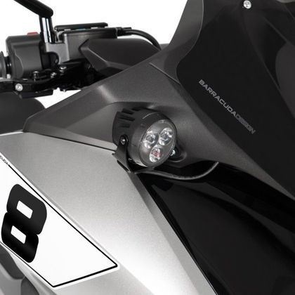 Support Phare Barracuda pour feux additionnels - Noir