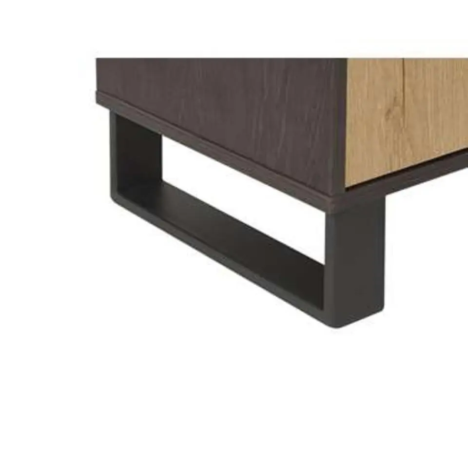 ELDA - Sideboard - Lichte houtkleur/Donkerbruin - MDF