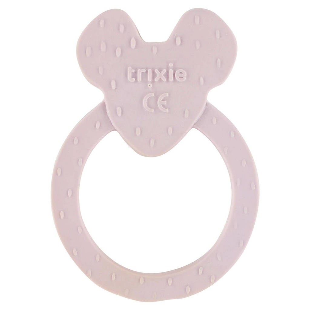 Rubber ronde bijtring - Mrs. Mouse