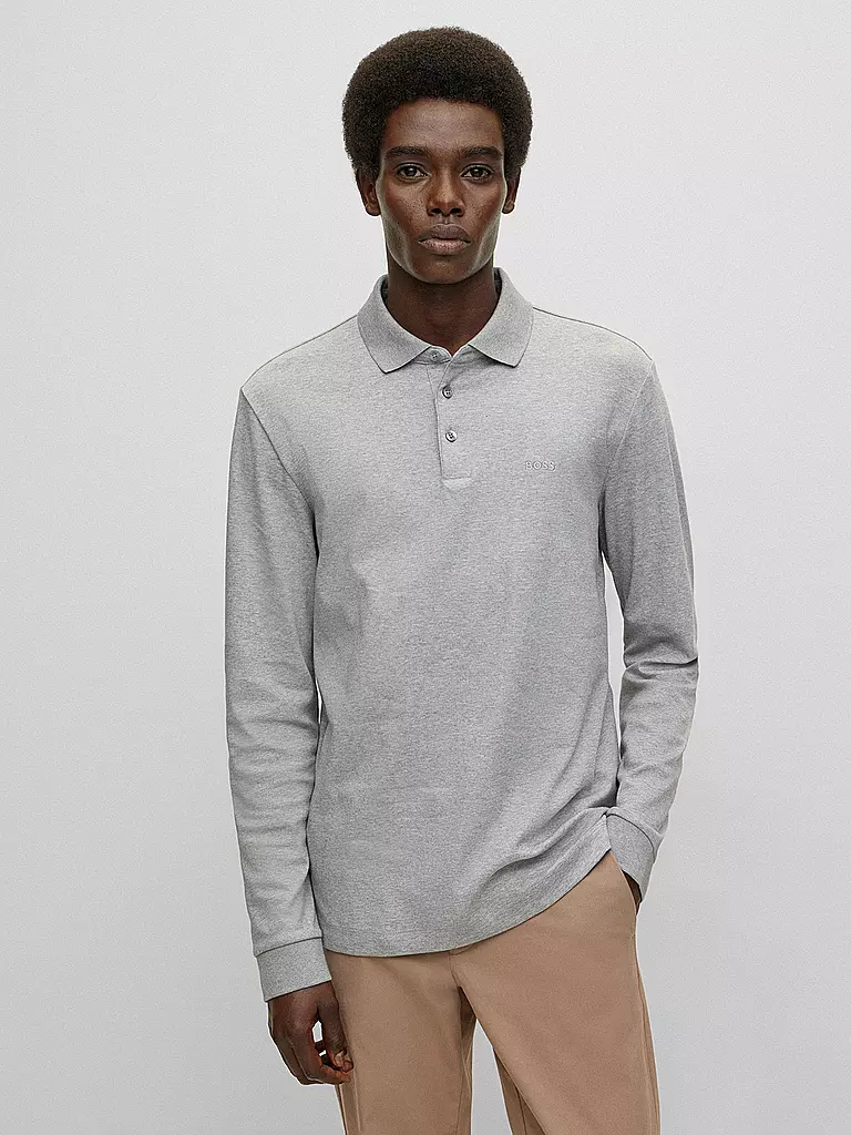 BOSS Poloshirt Regular Fit PADO 11 hellgrau