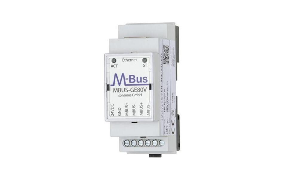 M-Bus Ethernet-Gateway GE80V<br>Kompaktes Ethernet-Gateway für den M-Bus - 80 Slaves