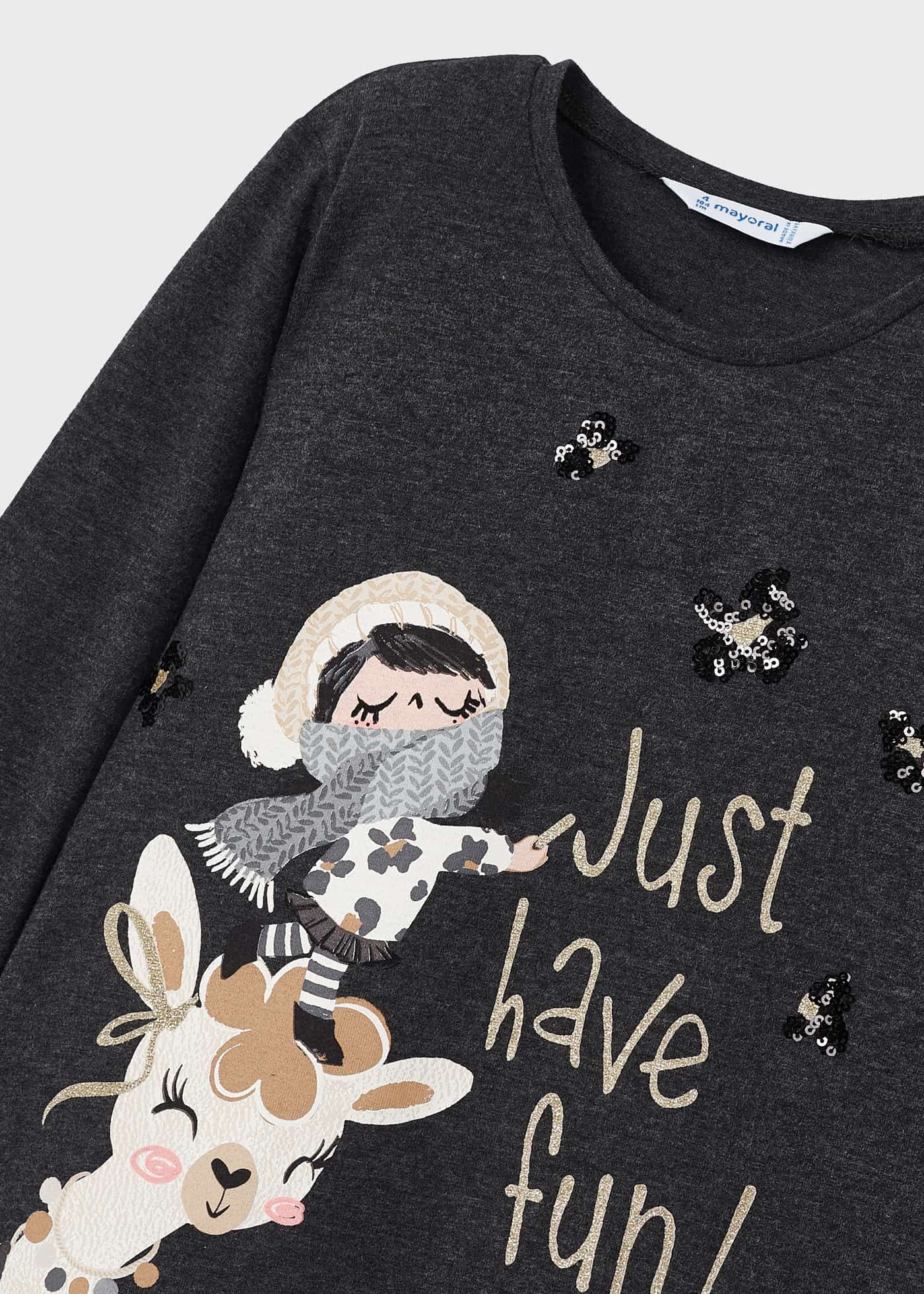 Camiseta estampada Better Cotton para meninas
