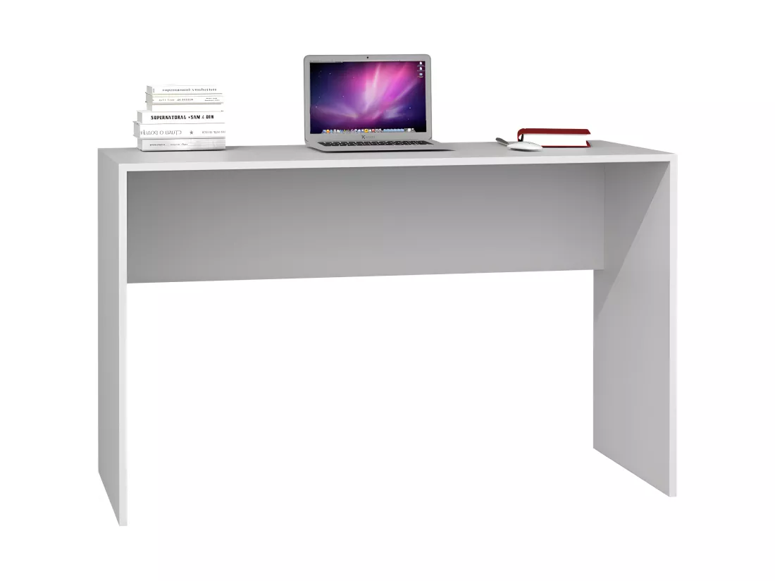 MALOX | Bureau informatique d'angle 2en1 | Bibliothèque Meuble de rangement 4 niches | Table ordinateur multi-rangements