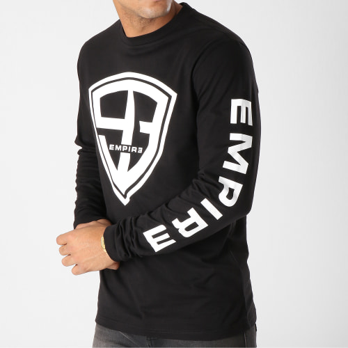 Tee Shirt Manches Longues 93 Empire Sleeves Noir Blanc
