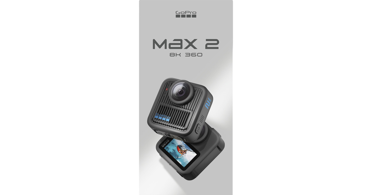 GoProMAX2 videocamera  (Zwart, Wi-Fi 6, Bluetooth LE 5.3, USB-C)