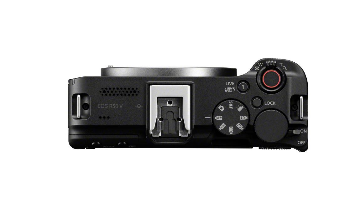 Fotokamera EOS R50V Body Schwarz<br>Videoorientierte Systemkamera
