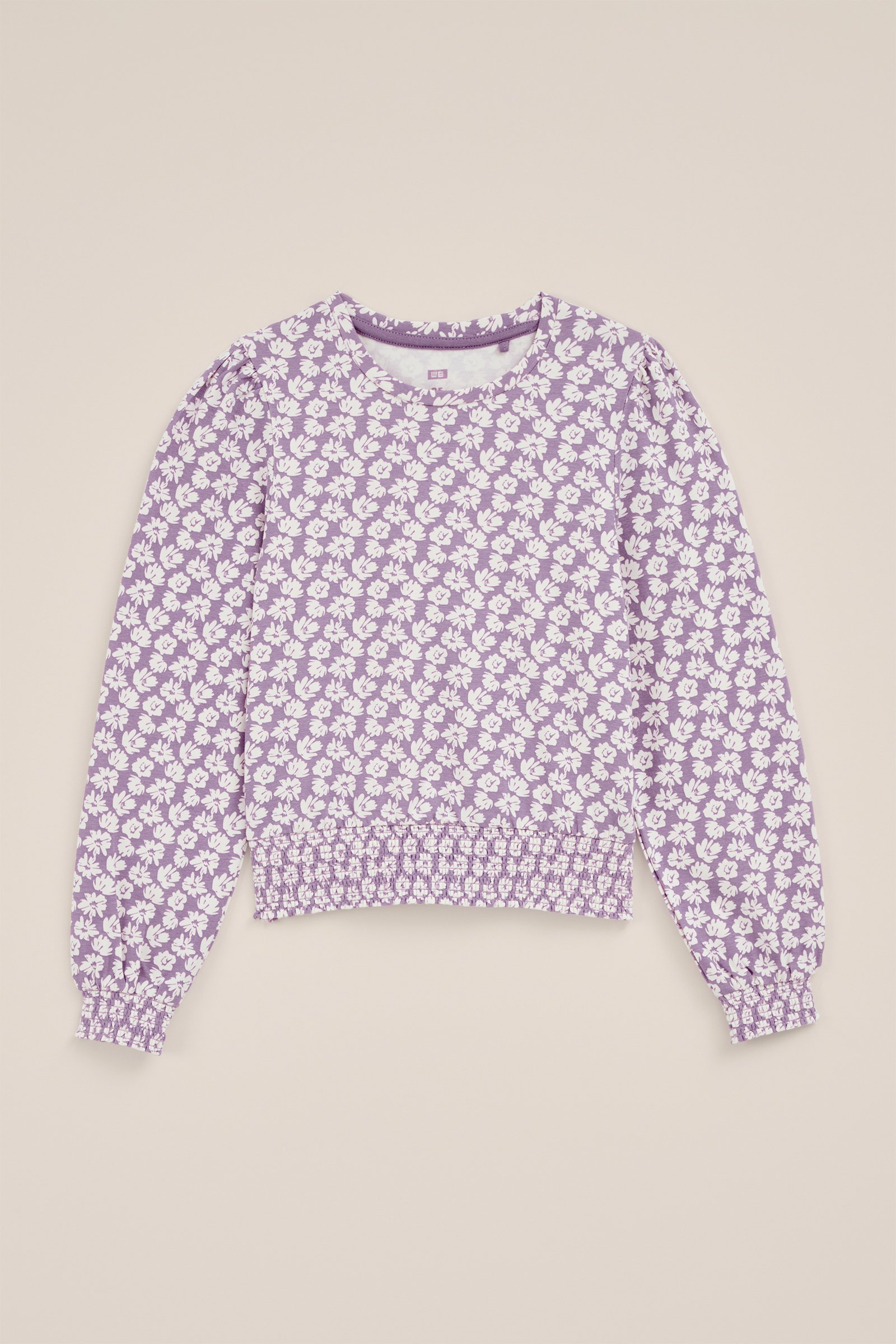 Meisjes t-shirt met dessin WE Fashion Lichtpaars
