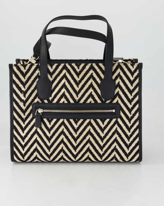 Guess Silvana 2 Compartment Tote Handtasche in Schwarz