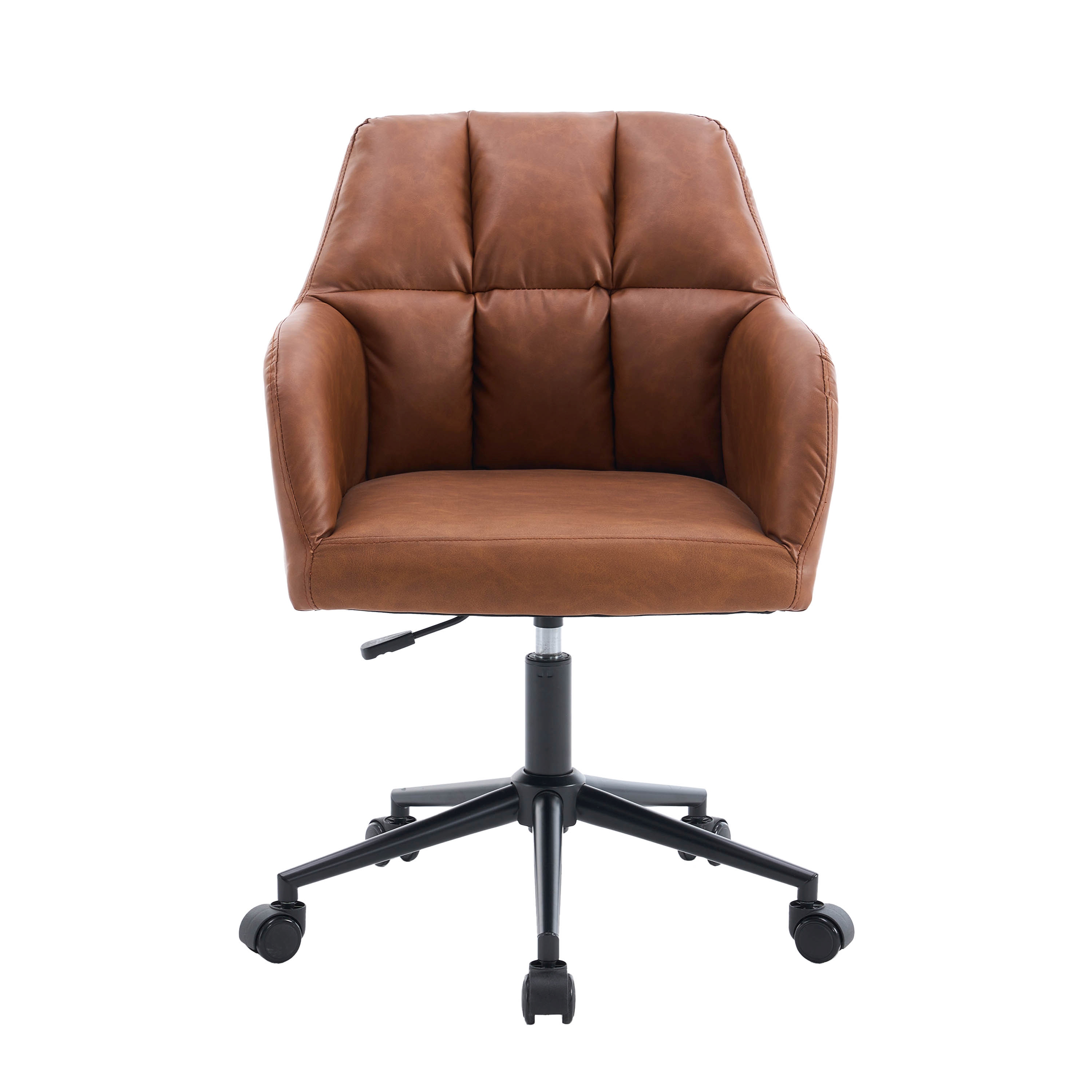Bürostuhl Leder PORTO braun