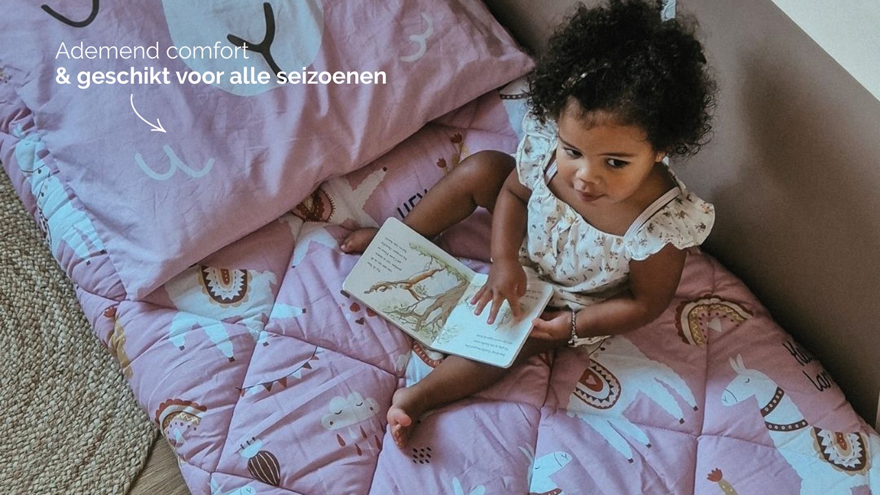 HappyBed (Kids) Lizzy Lama - dekbed zonder overtrek