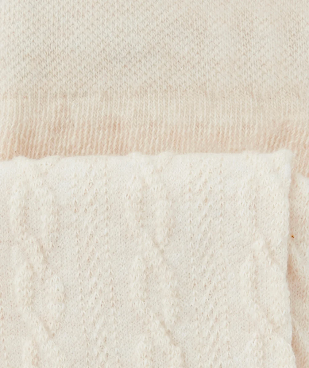 LES COLLANTS ÉCRUS AVEC TORSADES