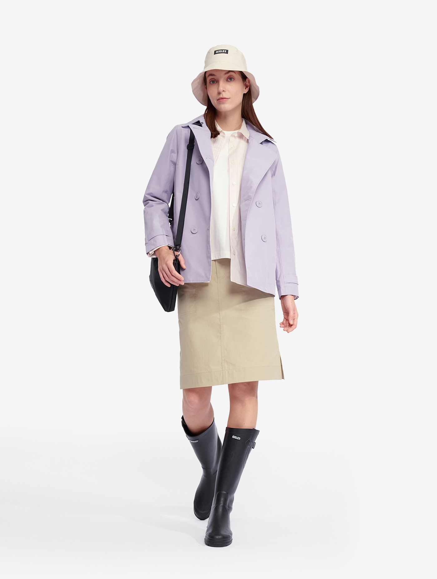 Chemise manches longues à rayures fines pour femmes  COOLMAX® dft SOUVENIR_ST_I