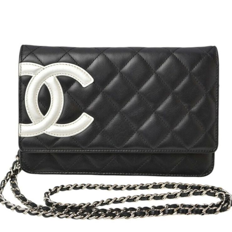 Chanel Vintage Chanel Wallet On Chain Black