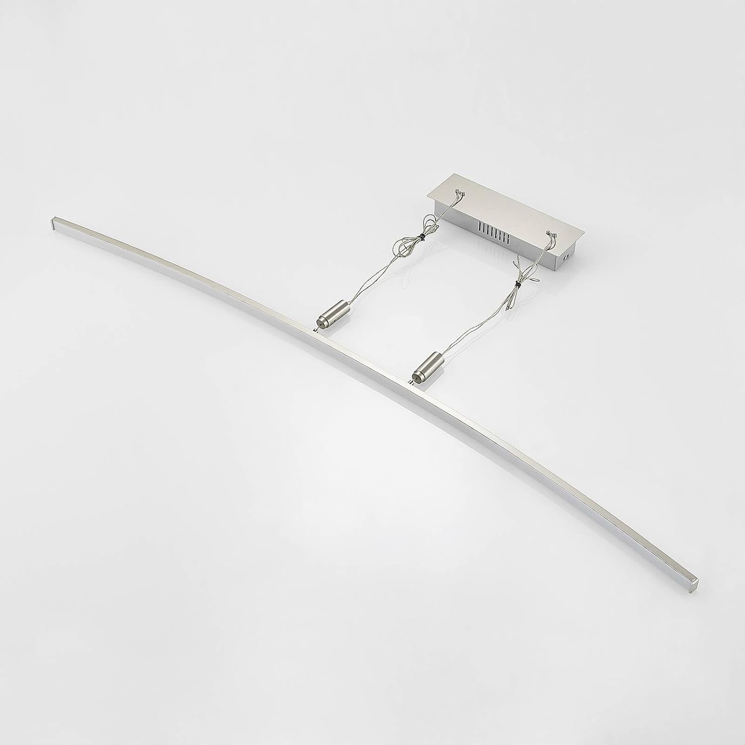 Lindby LED Phillie dimmbar (Modern) in Alu aus Metall (1 flammig,) Wohnzimmerleuchte