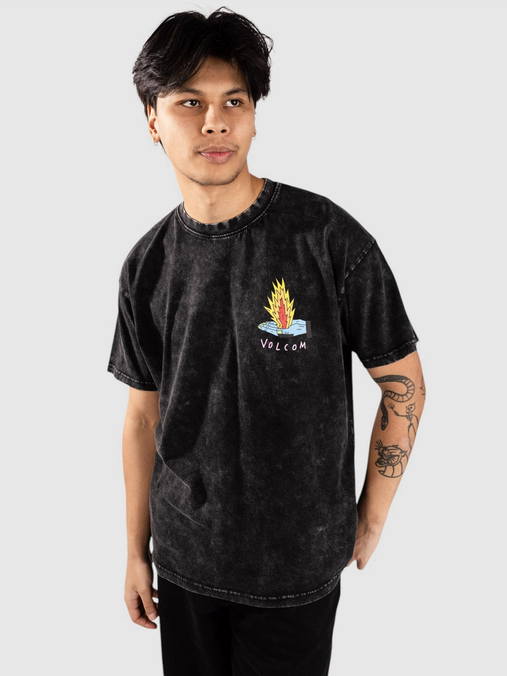 Volcom Fa Bob Mollema 1 T-Shirt light acid black