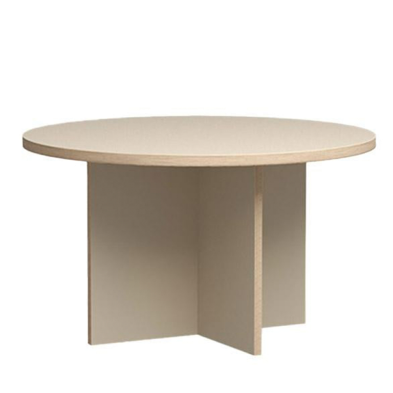HKliving Dining Table eettafel Ø130 Cream