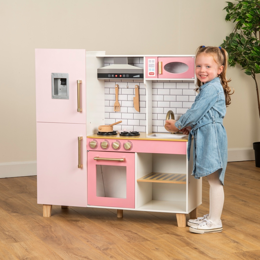 Küchenecke Deluxe Rosa Holzküche