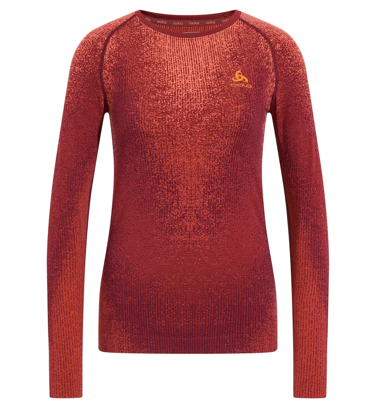 Odlo Blackcomb Eco Crew Thermoshirt Lange Mouwen Rood Dames