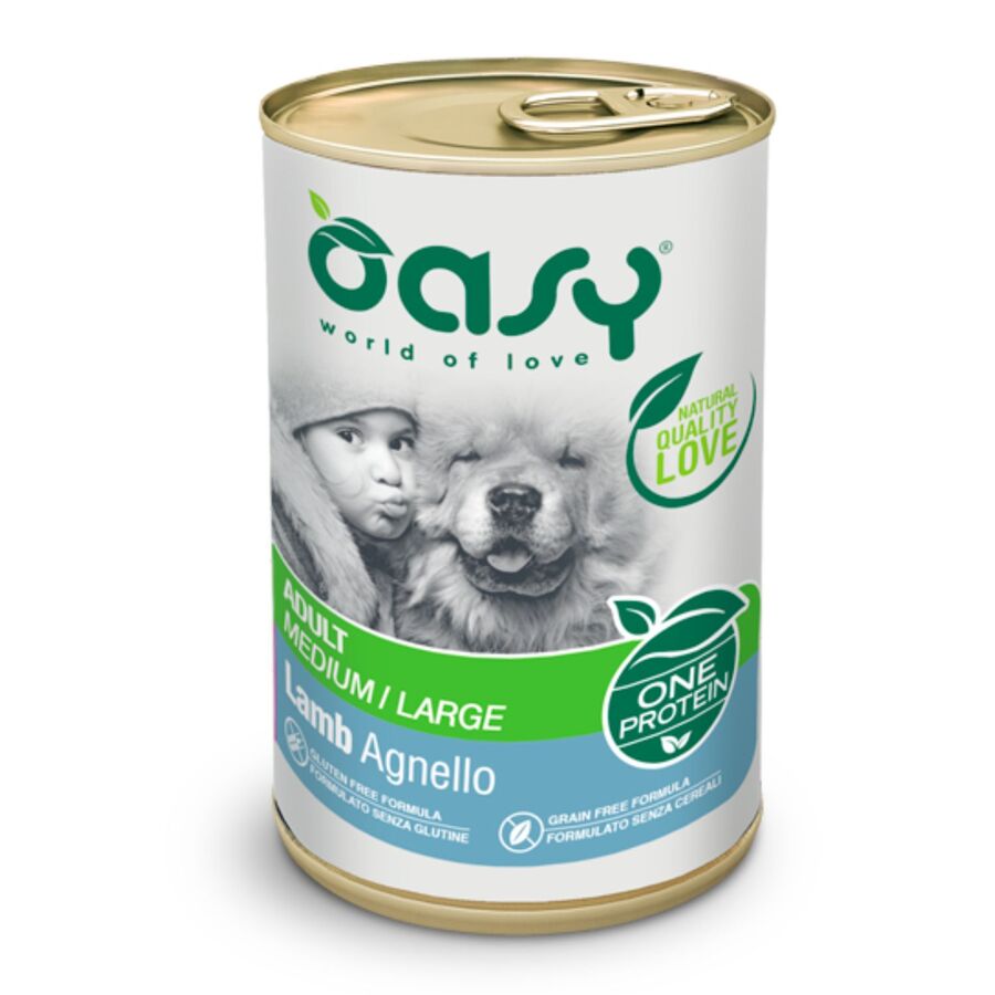OASY DOG CAN ADULTO M/L CORDEIRO 400G