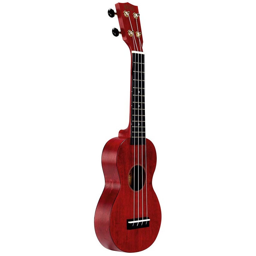 Mahalo MS1TRD Slimline Series sopraan ukelele transparent red