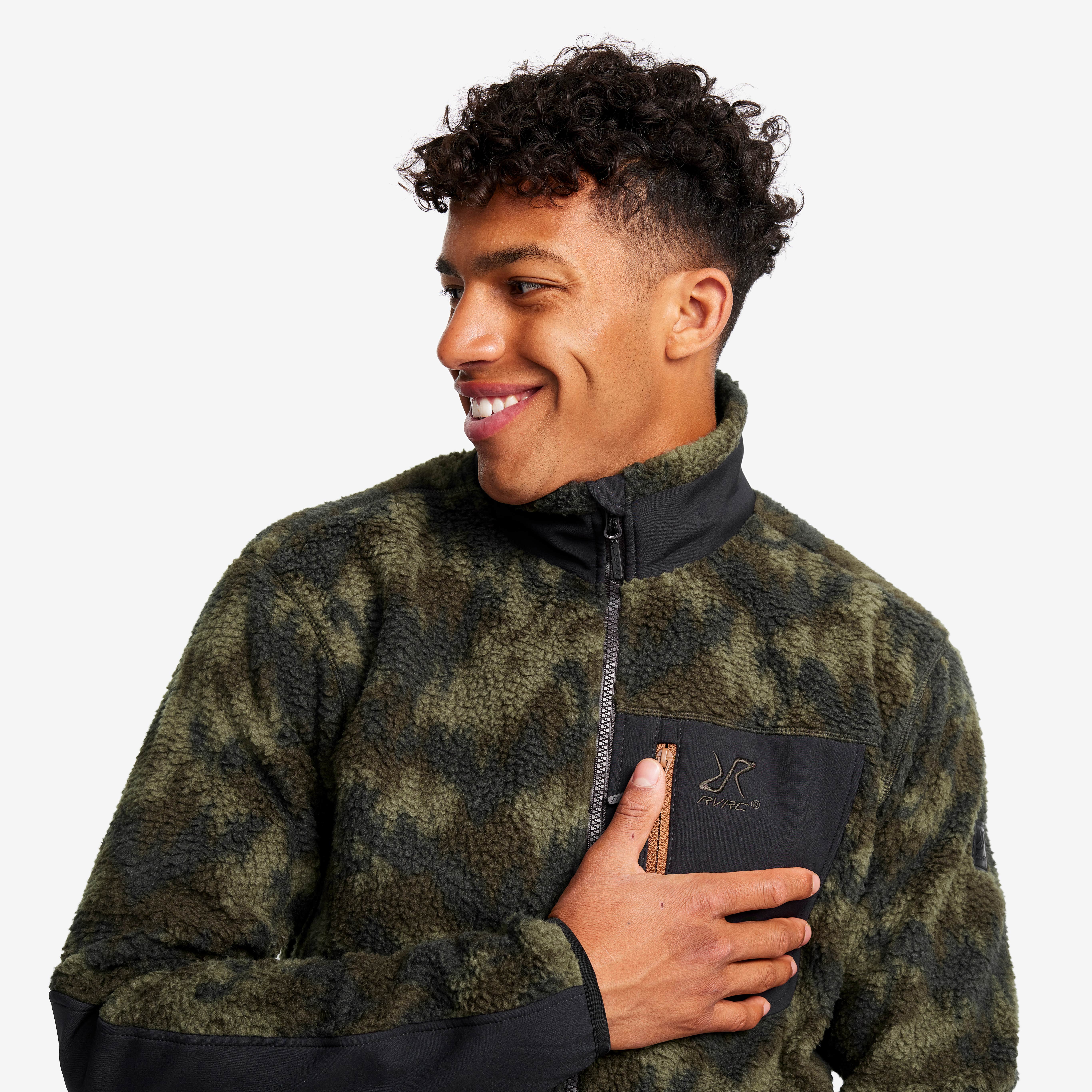 High Pile Fleece Herre Grape Leaf